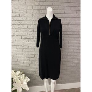 Marc New York Mock Neck Black Knit Dress Size M